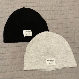 NWOT Set of 2  H&M Grey & Black Beanie Hats